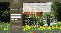 Desktop Screenshot of hotelherbetet.com