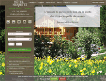 Tablet Screenshot of hotelherbetet.com